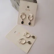 گوشواره آویز دار حلقه ای زنانه