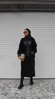 پالتو فوتر و چرم black