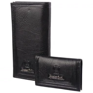 ست کیف پول و جاکارتی چرمی مدل Massimo Dutti