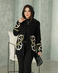 کت مخمل دوزی زنانه
