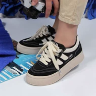 کفش کتانی زنانه مدل زارا zara رنگ کرم مشکی