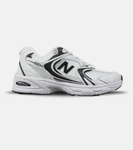 کفش کتانی مردانه و زنانه سفید مشکی NEW BALANCE 530 مدل 7817