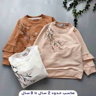بلوز تک دخترانه طرح گل