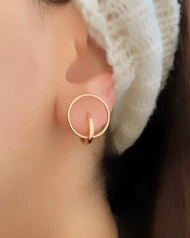 گوشواره اسپرت آیینه ای ژوپینگ