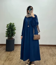 مانتو عبایی بلند رایلی کد 2246