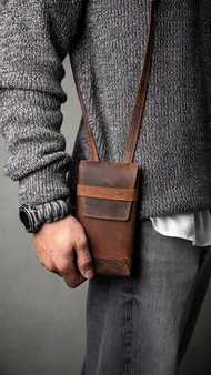 کیف با چرم طبیعی