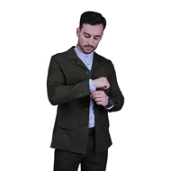 کت و شلوار دودی تیره08