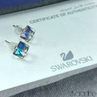 گوشواره سواروسکی مکعبی هفت رنگ 20261