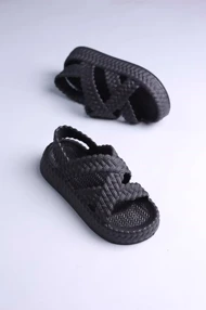 کفش صندل رکابدار زنانه حصیری کژال
