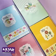 دفتر مجلد 100 برگ حاشیه رنگی