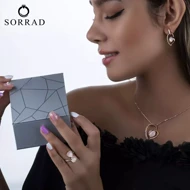 نیم ست طرح قلب رزگلد اپال کلیو