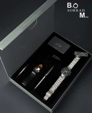 باکس هدیه مردانه نقره‌ای امپریال کرست | Imperial Silver Gift Box