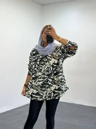شومیز نخی طرح دار زنانه