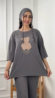 مینی اسکارف سوزنی نخ و پنبه