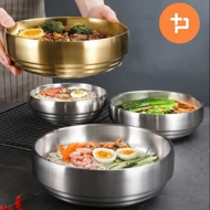 کاسه دوجداره استیل سیلور یونیک پلاس / Unique plus در سه سایز