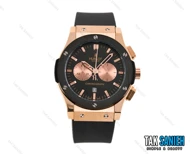 ساعت هوبلو مردانه سه موتوره مشکی رزگلد Hublot-2210-G