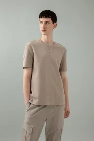 تیشرت آستین کوتاه یقه خدمه فیت معمولی B6534AX24SP