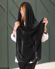 شال ساده مشکی