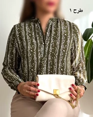 شومیز حریر دو دگمه 5