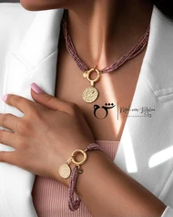 گردن‌بند پوست سواروسکی