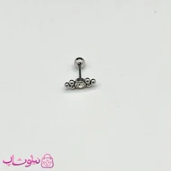 پیرسینگ گوش طرحدار استیل