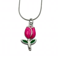 گردنبند زنانه با طرح گل لاله، زیبایی بی‌نظیر