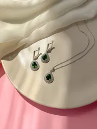 نیم ست جواهری اشکی