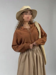 شومیز مانتویی مدل رومینا کد 50252