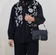 ژیله مخملی هندی گلدوزی