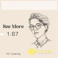 عدسی طبی سی مور See More 1.67 HD Coating/ASP