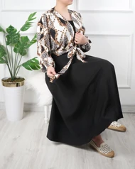 ست کراپ نخ دامن مازاراتی 6957