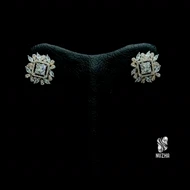 گوشواره جواهری نقره