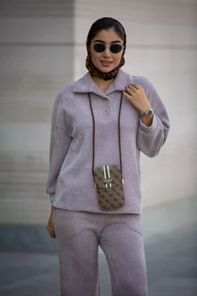 هودی لمزور یقه شکاری (ست پاییزه)