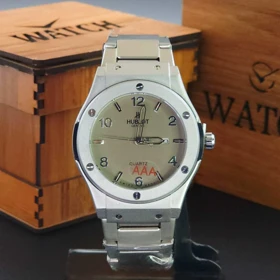 ساعت مچی مردانه هابلوت ژنو HUBLOT تاریخ دار با قفل پروانه ای کد 2