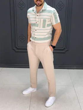 پیراهن 041307 PULL&BEAR سفید