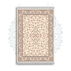 *جدید* فرشینه از جنس پارچه شانل مخمل ترک طرح فانتزی برند دفه کد 178