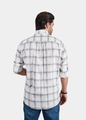 پیراهن لینن چهارخانه 2410160