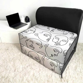 کاناپه تخت شو یک نفره نقاشی مینیمال مدل M1098