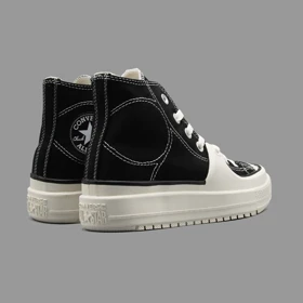 کانورس کانستراکت مشکی ساق‌دار Converse Construct Black Hightop