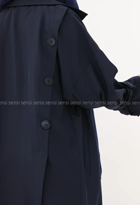 بارانی سانتانا آستر دار آستین بزرگ کد1004872