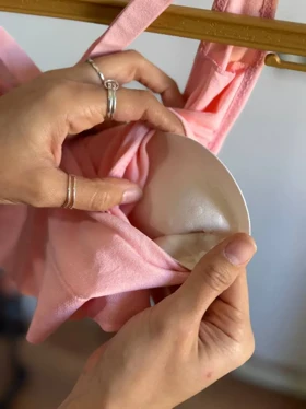 نیم‌تنه پشت ضربدری ستاره (صورتی)