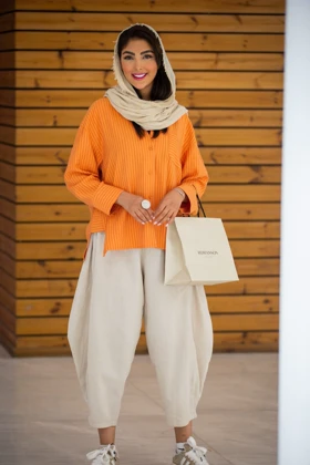 مانتو بابوس خطی ZARA