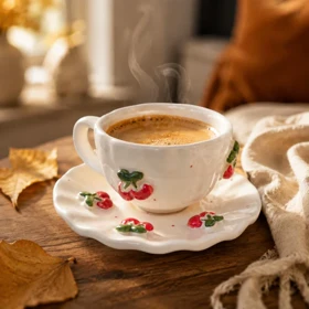 قهوه خوری سرامیک برجسته میوه