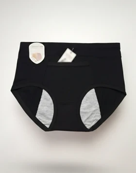 شورت بهداشتی زنانه جیب‌دار