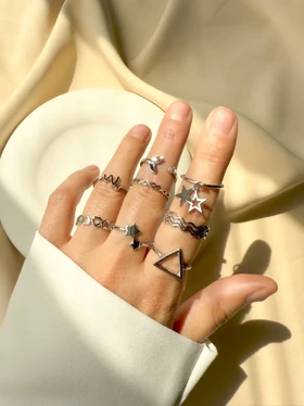 انگشترپکی ستاره و مثلث ring pack