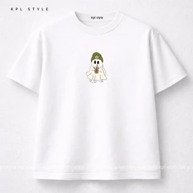 تیشرت باکسی طرح هالووین 100٪ پنبه گرم دار | کد 1363