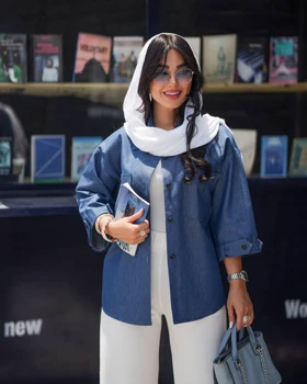 مانتو جین زنانه مدل شادی کد 3021 (ضمانت اصالت)