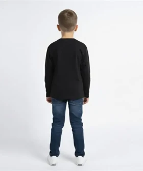 بلوز آستین بلند مشکی طرح اسکوئیت گیم