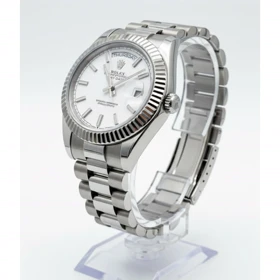 ساعت رولکس دیت جاست صفحه سفیدخطی