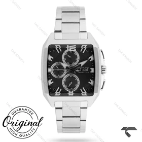 ساعت کرست مردانه 6393-1 صفحه مشکی Crest-11085-G